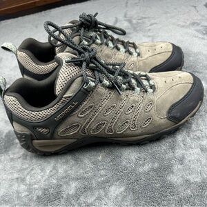 Merrell Tan Black Crosslander 2 Low Trail Outdoor hiking shoes womens size 11